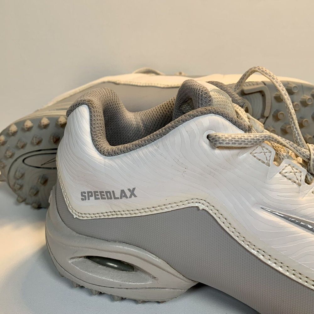 Nike speedlax‎ 5 Turf Women's White Silver Lacrosse Cleats Dynamic Fit Size 7